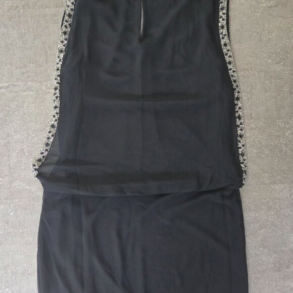 Black Dress with Beading Detail - Picture 4 of 4
